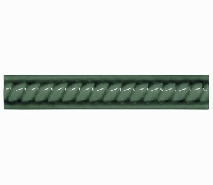 Бордюры ADEX MODERNISTA Trenza PB C/C Verde Oscuro 2,5x15 см ADMO5188