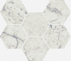 Мозаика напольная Italon Charme Extra Mosaico Carrara Hexagon Pat 25х29 620110000065