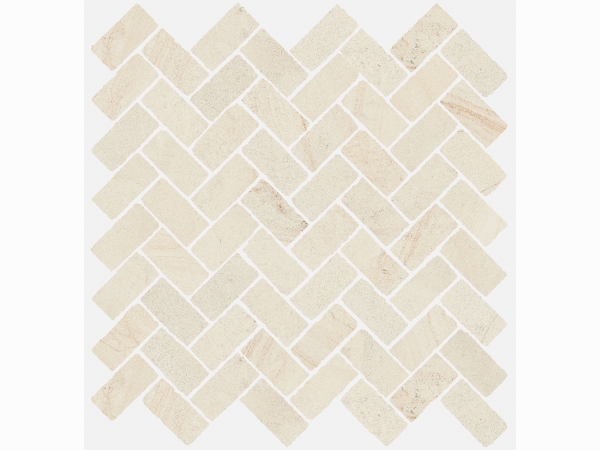 Мозаика напольная Italon Room Floor Project Room White Stone Mosaico Cross 620110000096 29.7х31.5