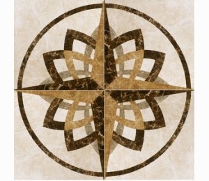Керамогранит Italon Elite White Inserto Blossom Lux 118x118 610080000148