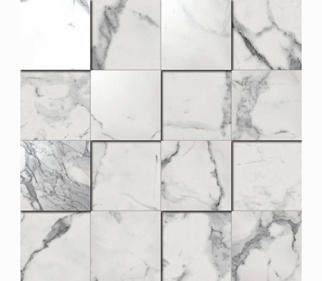 Мозаика Italon Charme Evo Statuario Mosaico 3D Ret 30х30 620110000051