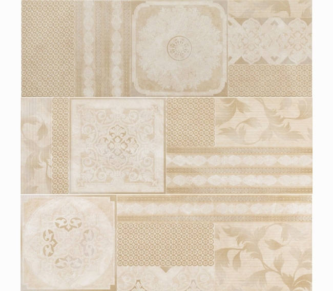 Панно настенное Italon Elite White Inserto Couture (3 шт 25x75 см) 75x75 600080000219