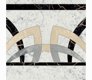 Декор напольный Italon Charme Extra Carrara Rosone Fascia Lux 59х59 620120000066