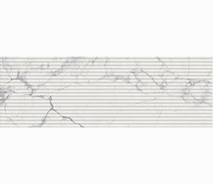 Плитка настенная Italon Charme Evo Statuario Inserto Wave 25х75 600080000263