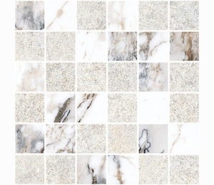 Мозаика Marble-Stone Белый Матовый-Лаппато Ректификат (5х5) 30х30 K9498838R001VTE0