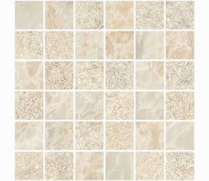 Мозаика Marble-Stone Кремовый Матовый-Лаппато Ректификат (5х5) 30х30 K9498848R001VTE0