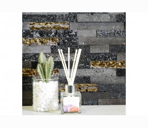 Мозаика из вулканического туфа Orro Mosaic м ДЕКОР LAVA BLACK