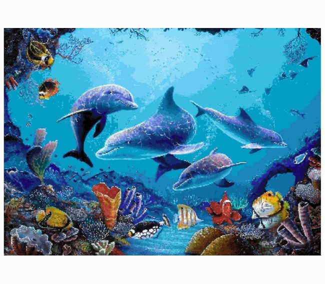 Панно из мозаики Orro Mosaic подводный мир UN-18