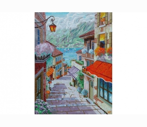 Художественное панно "Средиземноморье улочка" Orro Mosaic ART-02