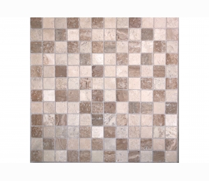 Каменная мозаика м TRAVERTINE MIX TUM 23.8х23.8х4 мм