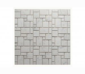 Каменная мозаика м BIANCO CARRARA RANDOM SQUARE