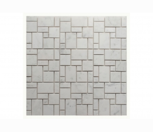 Каменная мозаика м BIANCO CARRARA RANDOM SQUARE