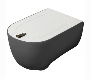 Унитаз подвесной безободковый , 52х35, с креплениями, цвет grigio oliva Artceram THE ONE THV001 15 00 grigio oliva