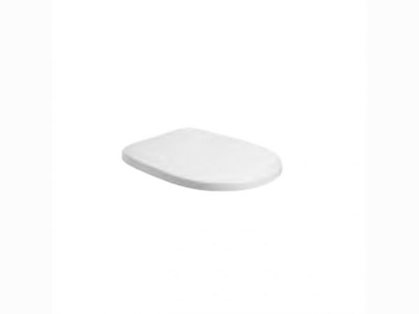 Сиденье для унитаза 62,5 см , цвет белый с шарнирами хром AZZURRA Pratica PRA 1800 bi/cr