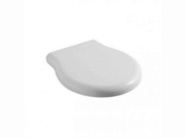 Сиденье для унитазов PAS03/PA025, термопластик,съемное, цвет белый/хром GLOBO Paestum PA020bi/cr