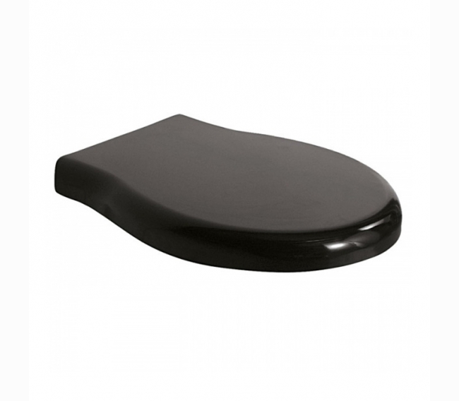 Сиденье для унитазов PAS03/PA025, термопластик, съемное, цвет черный/бронза, микролифт GLOBO Paestum PA029NBR nero/br