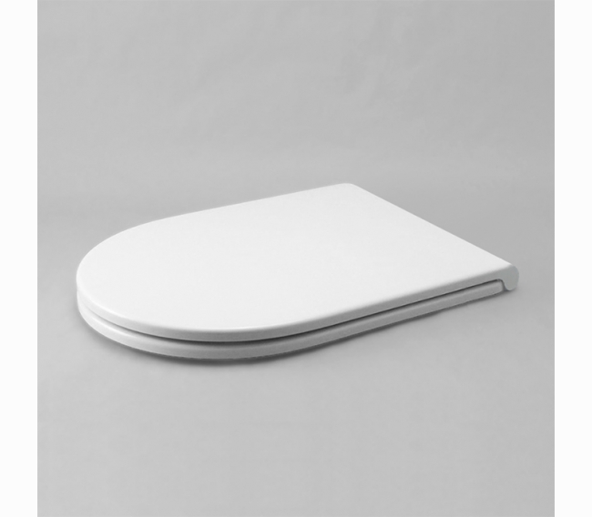 Сиденье для унитаза быстросъемное, цвет белый/хром ( микролифт) AZZURRA COMODA COM 1800 F bi