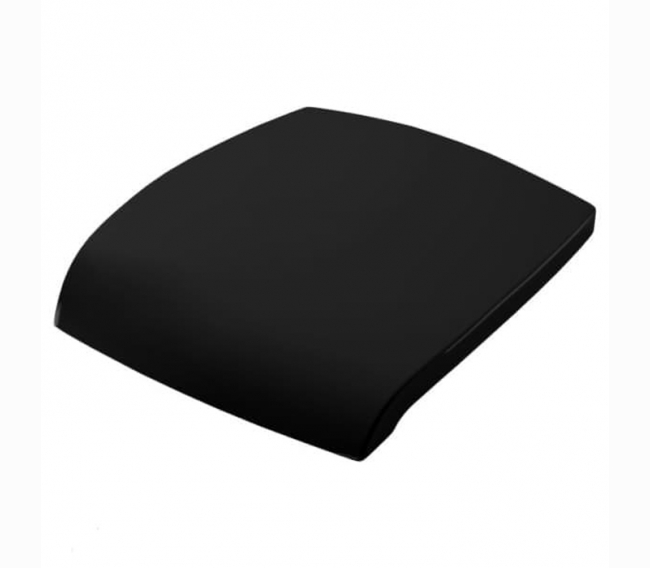 Сиденье для унитаза микролифт. петли хром, цвет черный Artceram/Hidra HI-LINE HIA001 03 71nero/cr