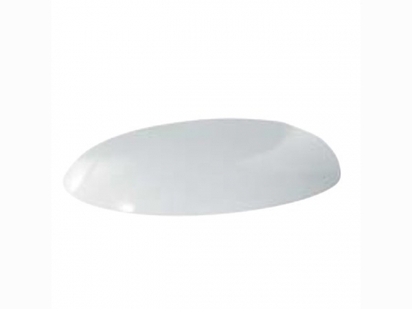 Сиденье для унитаза 56см и моноблока, цвет белый с шарнирами хром (микролифт) AZZURRA CLAS CLA 1800/F bi/cr