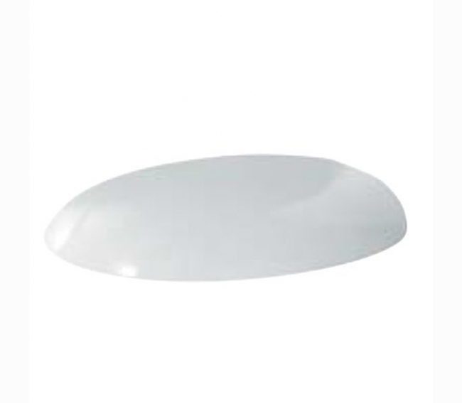 Сиденье для унитаза 56см и моноблока, цвет белый с шарнирами хром (микролифт) AZZURRA CLAS CLA 1800/F bi/cr
