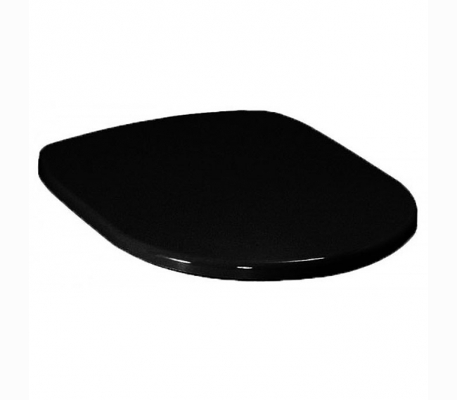Сиденье для унитаза, цвет черный с шарнирами бронза (микролифт) Artceram AZULEY AZA001 03 72 nero/br
