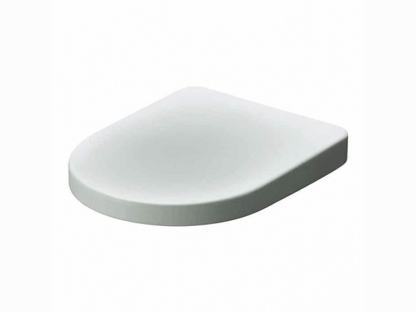 Сиденье для унитаза soft close, цвет белый/хром AZZURRA NUVOLA Mini NUV1845/F bi/cr