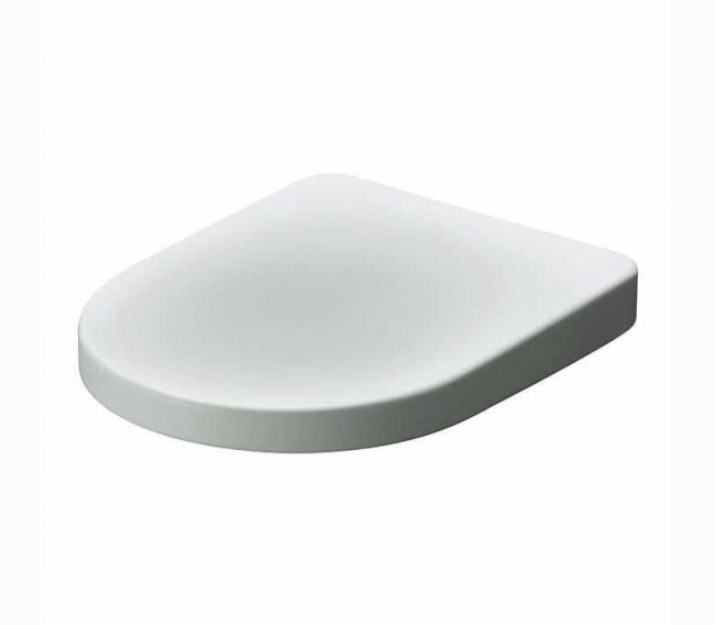 Сиденье для унитаза soft close, цвет белый/хром AZZURRA NUVOLA Mini NUV1845/F bi/cr
