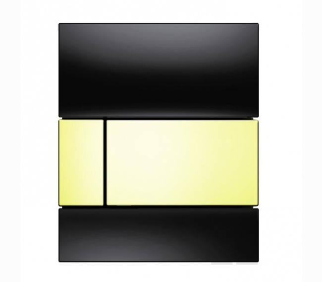 Панель смыва, стекло черное, клавиша позолоченная TECEsquare Urinal 9242808