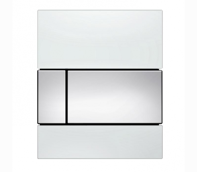  Панель смыва, стекло белое, клавиша хром глянцевый TECEsquare Urinal 9242802