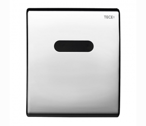 Панель смыва с инфракрасным датчиком для писсуара TECEplanus Urinal, 230/12 V, хром глянцевый 9242353