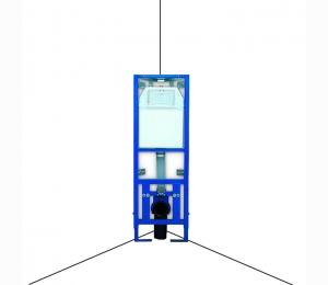 Угловая инсталляция для унитаза (995SC) (h=1120 mm, b=370mm) с креплением SANIT 90.699.00..0000