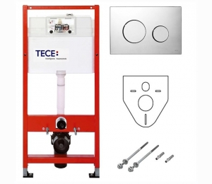 Модуль (4в1) в комплекте с панелью смыва Loop хром гл. 9240626 TECEbase K400626