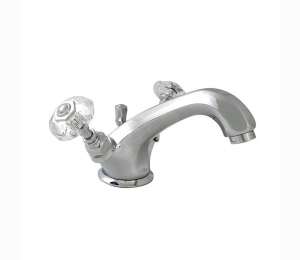Смеситель для раковины с донным клапаном, ручки Crystal handle, цвет: хром Nicolazzi Teide 1932CR15