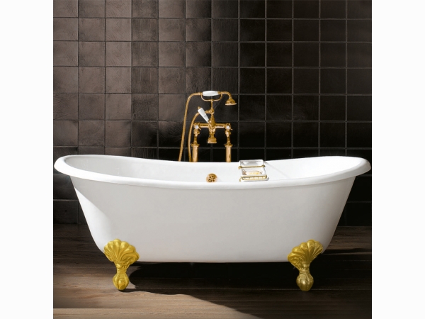 Сифон для ванны, с удлинителем, цвет: золото светлое Devon & Devon SFD1040S 