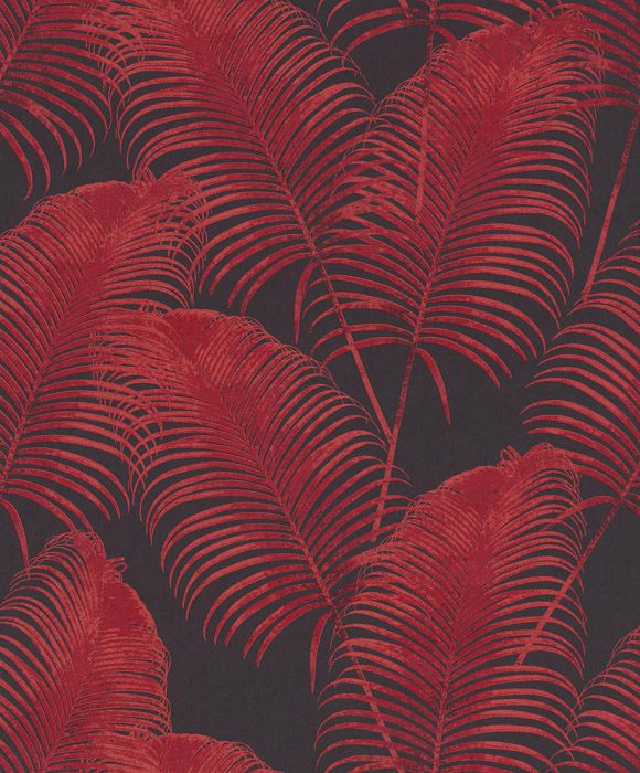 Обои с красными листьями Khroma Oxygen Paloma Burgundy OXY401