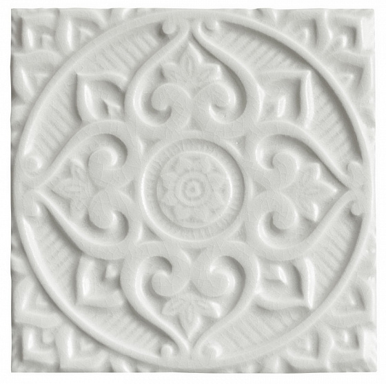 Декоративные элементы ADEX EARTH Relieve Mandala Energy Gray 15x15 см ADEH4016