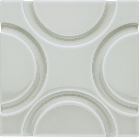 Декоративные элементы ADEX NERI Relieve Geo Silver Mist 15x15 см ADNE4138