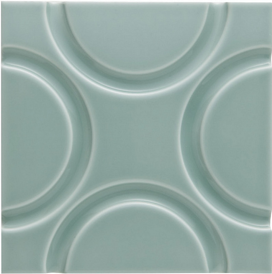 Декоративные элементы ADEX NERI Relieve Geo Sea Green 15x15 см ADNE4148