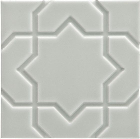 Декоративные элементы ADEX NERI Liso Star Silver Mist 15x15 см ADNE4153