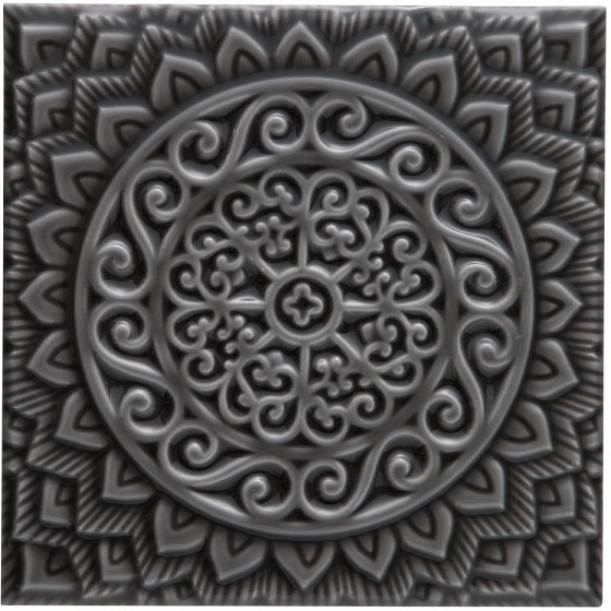 Декоративные элементы ADEX STUDIO Декор Relieve Mandala Universe Volcanico 14,8x14,8 см ADST4079
