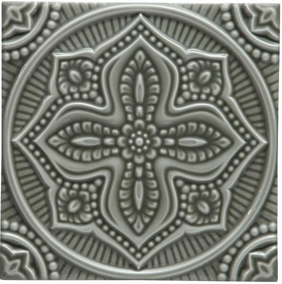 Декоративные элементы ADEX STUDIO Декор Relieve Mandala Planet Eucalyptus 14,8x14,8 см ADST4095