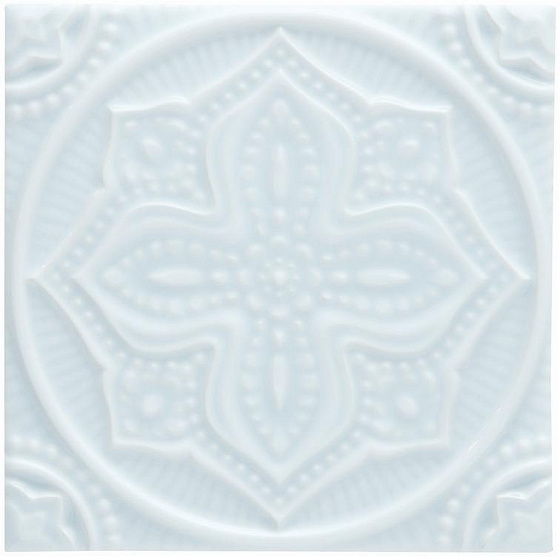 Декоративные элементы ADEX STUDIO Декор Relieve Mandala Planet Ice Blue 14,8x14,8 см ADST4096