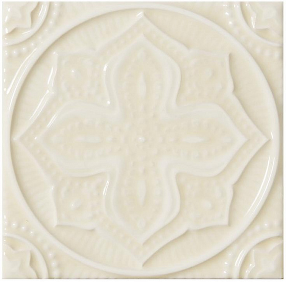 Декоративные элементы ADEX STUDIO Декор Relieve Mandala Planet Almond 14,8x14,8 см ADST4097