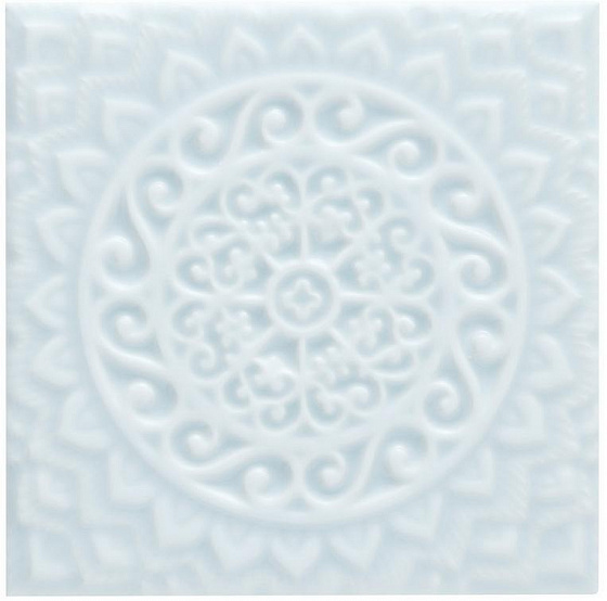 Декоративные элементы ADEX STUDIO Декор Relieve Mandala Universe Ice Blue 14,8x14,8 см ADST4102