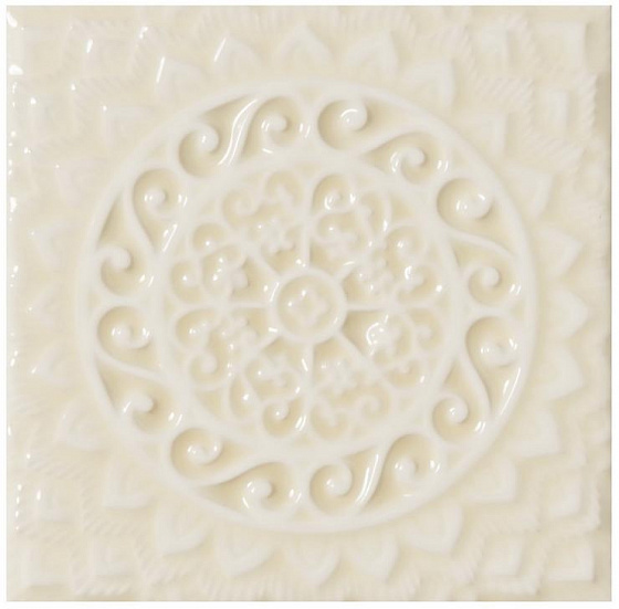 Декоративные элементы ADEX STUDIO Декор Relieve Mandala Universe Almond 14,8x14,8 см ADST4103