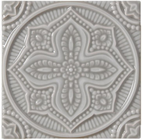Декоративные элементы ADEX STUDIO Декор Relieve Mandala Planet Graystone 14,8x14,8 см ADST4073