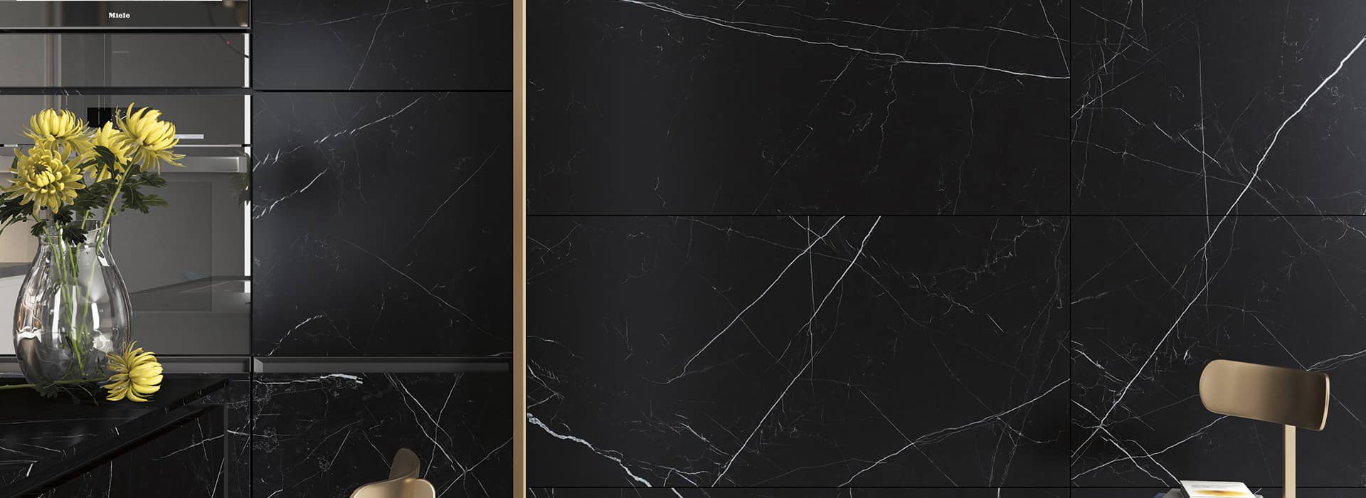 Керамогранит FMG Industrial Slabs select BLACK MARQUINIA 120X60 cm