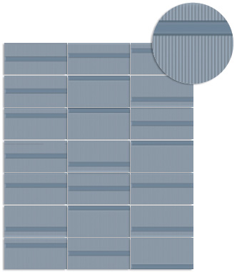 Керамическая плитка Vives Ceramica Pincio Azul 10x20