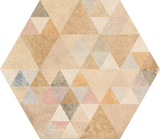Керамическая плитка Laverton Hexagono Benenden Multicolor 23x26,6