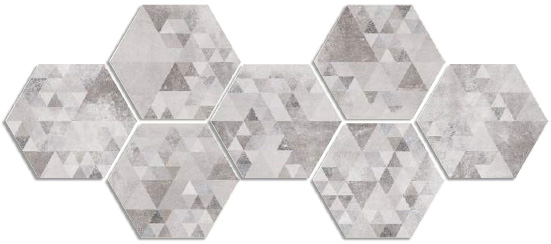Керамическая плитка Laverton Hexagono Benenden Sombra 23x26,6
